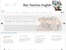 Tablet Screenshot of benteachesenglish.com